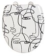 WENKO - Abattant WC Duroplast Faces avec frein de chute Easy Close - vignette