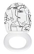 WENKO - Abattant WC Duroplast Faces avec frein de chute Easy Close - vignette