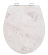 WENKO - Abattant Duroplast White Marble - Fermeture silencieuse - vignette
