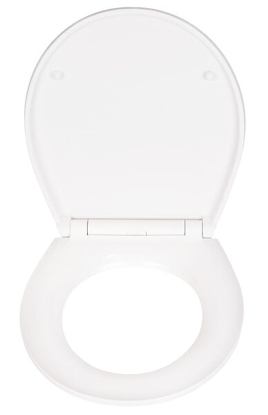 WENKO - Abattant Duroplast White Marble - Fermeture silencieuse - large