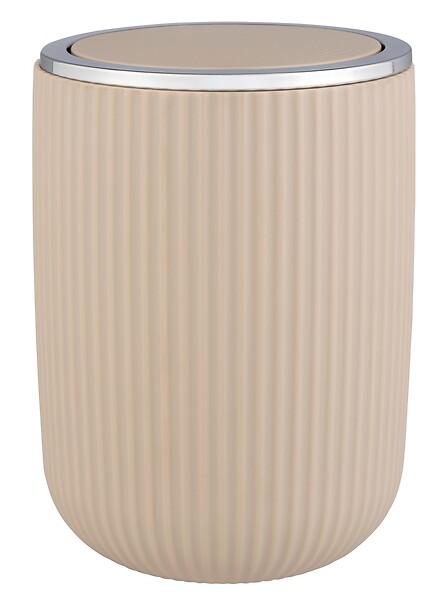 WENKO - Poubelle basculante - Plastique - Agropoli S - Beige - 2L - large