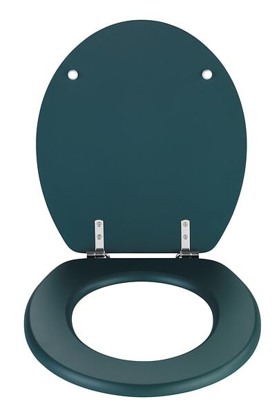 WENKO - Abattant WC - MDF - Prima - Vert sombre - Mat - Rétro - large