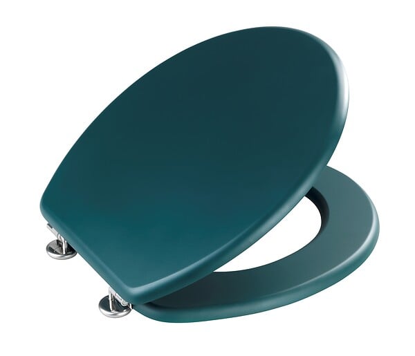 WENKO - Abattant WC - MDF - Prima - Vert sombre - Mat - Rétro - large