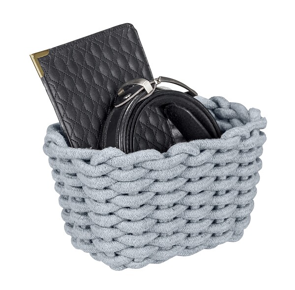 WENKO - Panier de rangement Tia S, gris - large