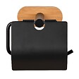 WENKO - Dérouleur papier WC bambou Orea Noir mat Turbo-Loc - vignette