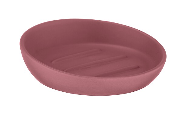 WENKO - Porte-savon céramique Badi Vieux rose - large