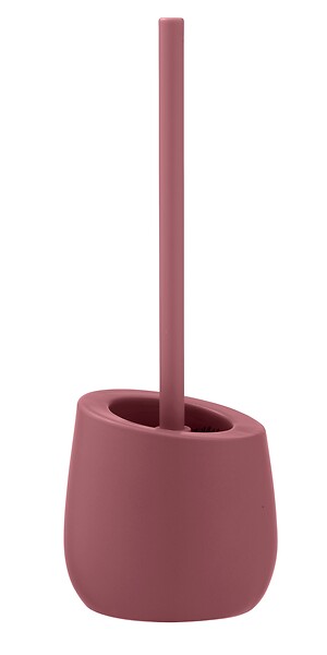 WENKO - Brosse WC céramique Badi Vieux rose - nettoyage rebords - large