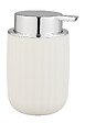 WENKO - Distributeur savon plastique Agropoli Blanc crème 250 ml - vignette