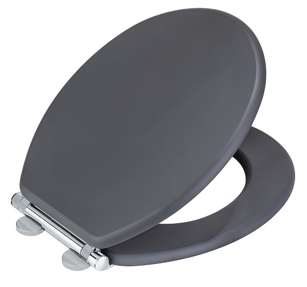 WENKO - Abattant WC MDF - Morra - Anthracite Mat - Easy-Close - large