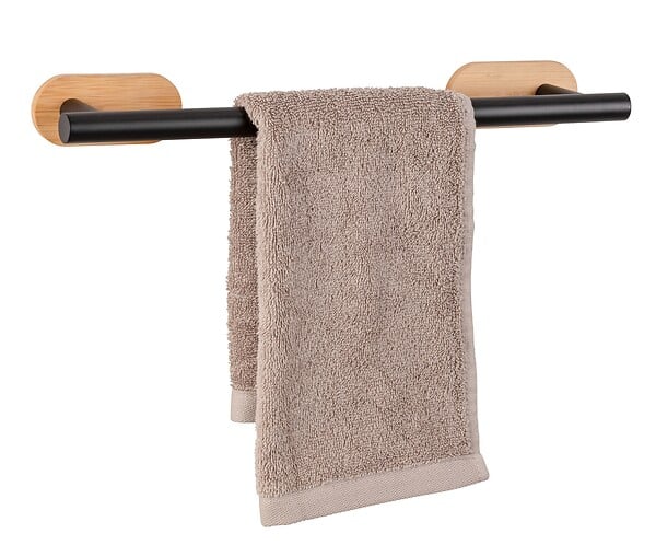WENKO - Turbo-Loc Porte serviette 40 Orea Bamboo - large