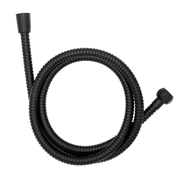 WENKO - Flexible de douche inox - 150cm - Noir - large