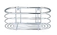 WENKO - Étagère droite Trestina inox - Argent brillant - 26cm - vignette