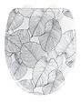 WENKO - Abattant WC Duroplast Samoa Blanc gris Easy Close - vignette