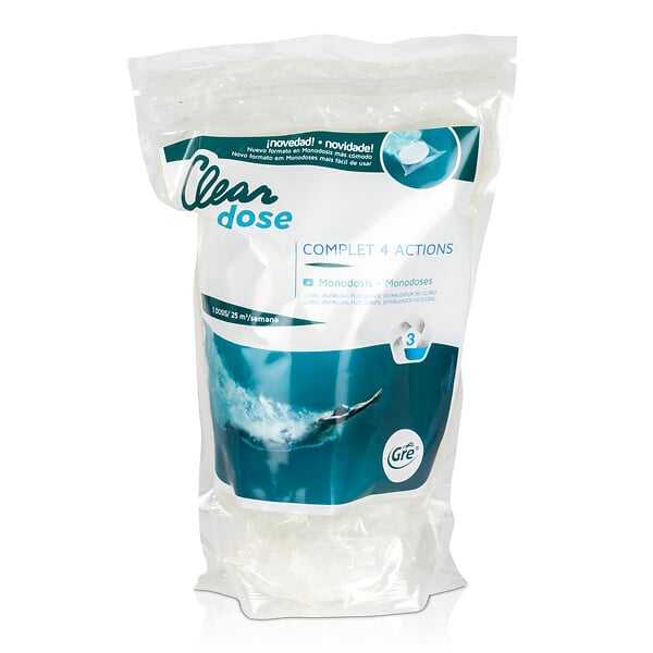 GRE - Comprimé chlore 4 actions - Easy pod - 5 x 250 g - large