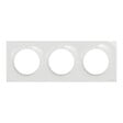 SCHNEIDER ELECTRIC - Odace Styl plaque 3 postes - Blanc - Brillant - vignette