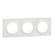 SCHNEIDER ELECTRIC - Odace Styl plaque 3 postes - Blanc - Brillant - vignette