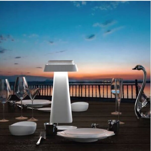 LUMIHOME - Lampe de table solaire - plastique - Rosa - 600lm - large