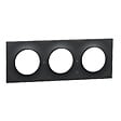 SCHNEIDER ELECTRIC - Odace Styl -  plaque anthracite - 3 postes horiz.-vert. entraxe 71mm - vignette