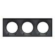 SCHNEIDER ELECTRIC - Odace Styl -  plaque anthracite - 3 postes horiz.-vert. entraxe 71mm - vignette