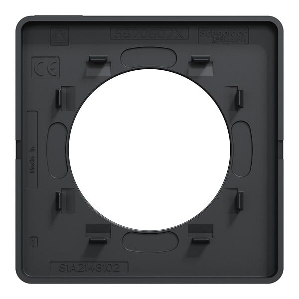 SCHNEIDER ELECTRIC - Plaque de finition Odace Touch Anthracite 1 poste - large