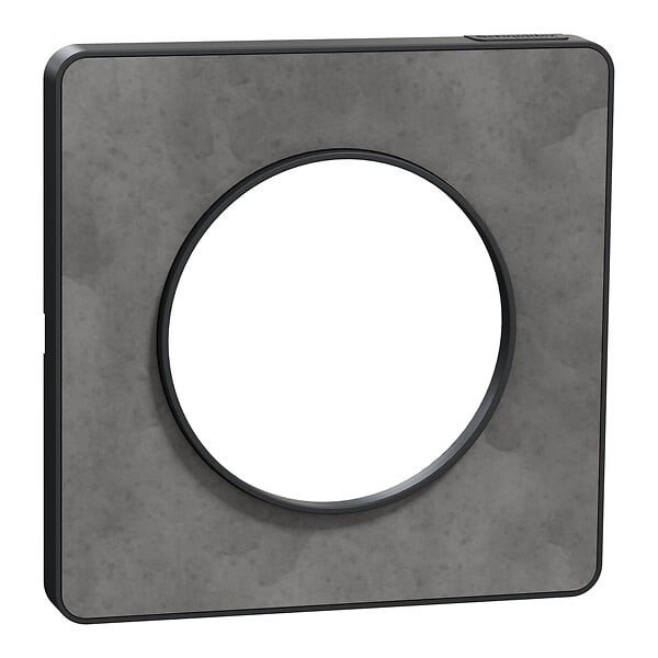 SCHNEIDER ELECTRIC - Plaque murale - Ardoise - Odace Touch 1 poste - Anthracite - large