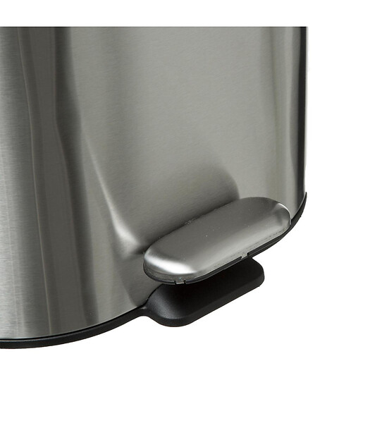5 FIVE SIMPLY SMART - Poubelle de salle de bain en métal Soft Close 6 L - large