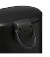 5 FIVE SIMPLY SMART - Poubelle de salle de bain en métal Noir Soft Close 6 L - vignette