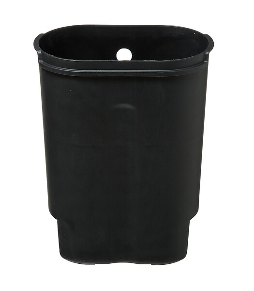 5 FIVE SIMPLY SMART - Poubelle de salle de bain en métal Noir Soft Close 6 L - large