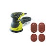 RYOBI - Pack RYOBI Ponceuse excentrique électrique ROS300 - 300W - 125mm - 10 Disques abrasifs - 125mm - Grain 100, 120, 240, 320 - vignette