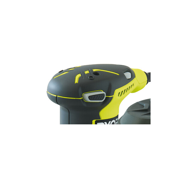 RYOBI - Pack RYOBI Ponceuse excentrique électrique ROS300 - 300W - 125mm - 10 Disques abrasifs - 125mm - Grain 100, 120, 240, 320 - large
