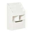 HOMCOM - Bibliothèque étagère multi-rangement 3 étagères 2 niches grand tiroir MDF blanc - vignette
