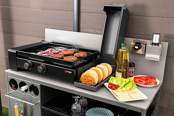 SOMAGIC - Plancha à gaz So Burger - Fonte émaillée - 5,6 kW - large