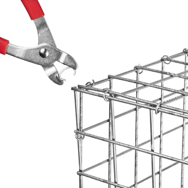 EASY CLOTURE - Pince à crampons pour gabion acier galvanisé - large