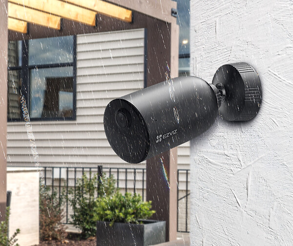 EZVIZ - Kit camera sur batterie EB3 3MP + panneau solaire - large