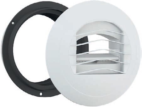 AUTOGYRE - Bouche extraction fixe PVC Alizé Auto 30 m³/h D125mm - large