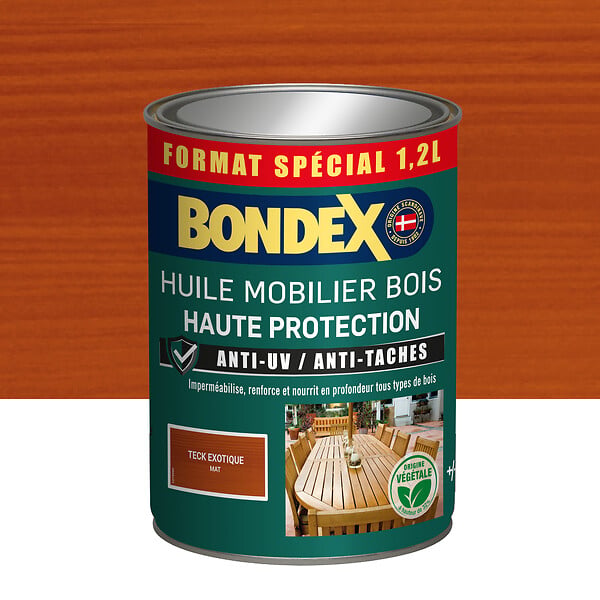 BONDEX - Bondex huile mobilier teck mat 1.2l - large