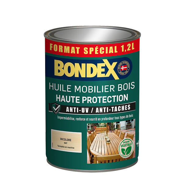 BONDEX - Bondex huile mobilier incolore mat 1.2l - large