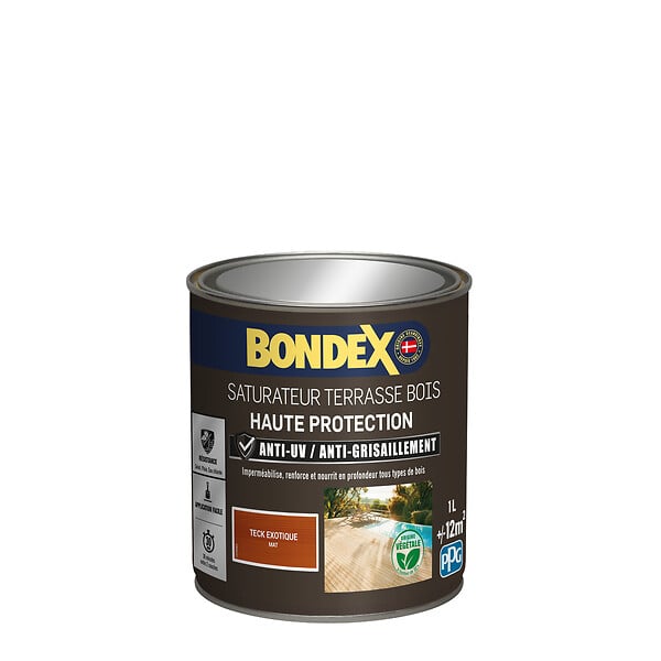 BONDEX - Bondex saturateur teck - Mat - 1L - large
