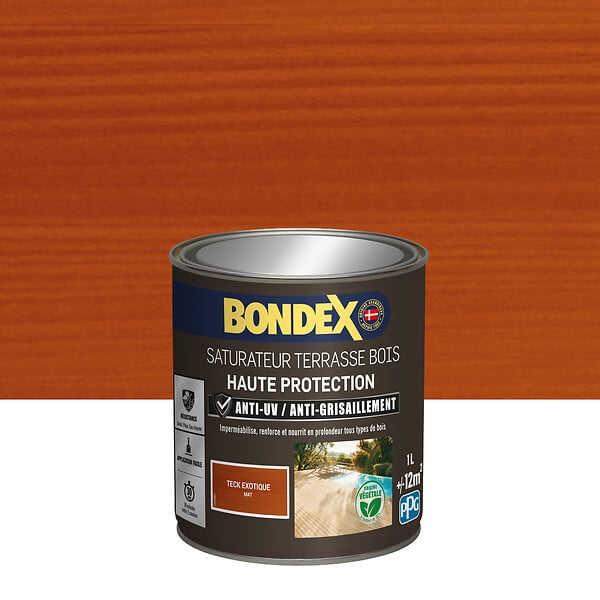 BONDEX - Bondex saturateur teck - Mat - 1L - large