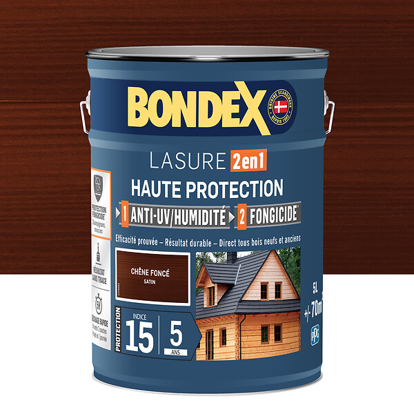 BONDEX - lasure bondex 2en1 5ans ch ru sat 5l - large