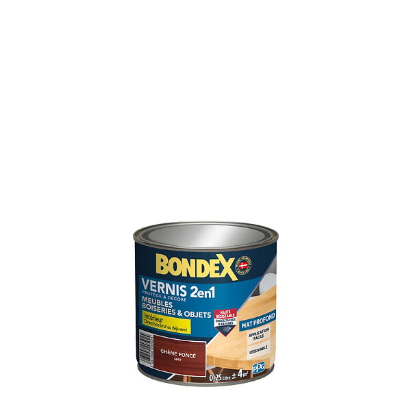 BONDEX - Bondex vernis mat chene fonce 0.25l - large