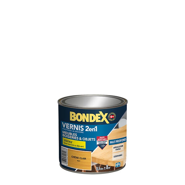 BONDEX - Bondex vernis mat chene clair 0.5l - large