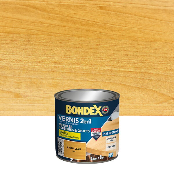 BONDEX - Bondex vernis mat chene clair 0.5l - large