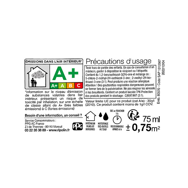 RIPOLIN - Testeur Peinture RIPOLIN Esprit Déco Lin Satin 75Ml - large