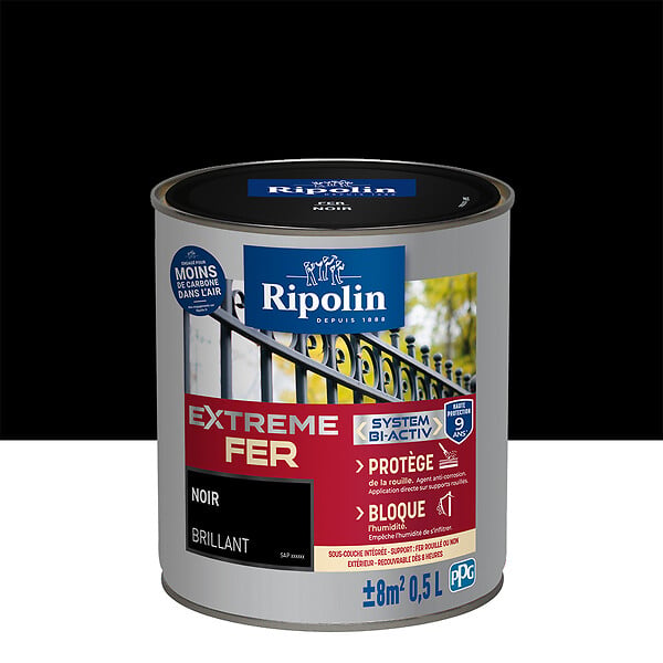RIPOLIN - Ripolin ext fer bril noir 0.5l - large