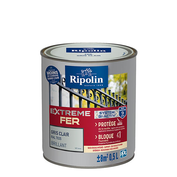 RIPOLIN - Ripolin ext fer bril gr clair 0.5l - large