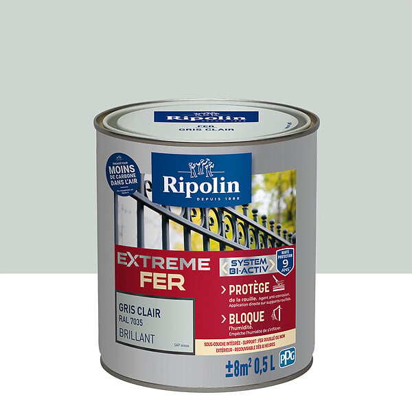 RIPOLIN - Ripolin ext fer bril gr clair 0.5l - large