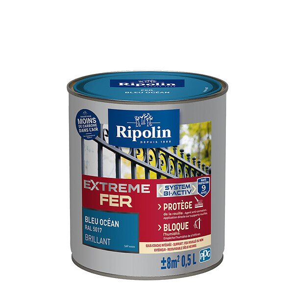 RIPOLIN - Ripolin ext fer bril bl ocean 0.5l - large