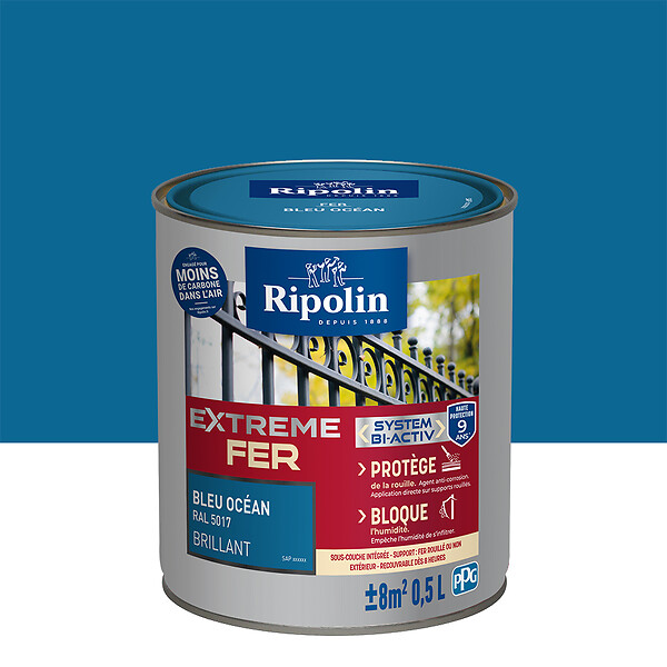 RIPOLIN - Ripolin ext fer bril bl ocean 0.5l - large
