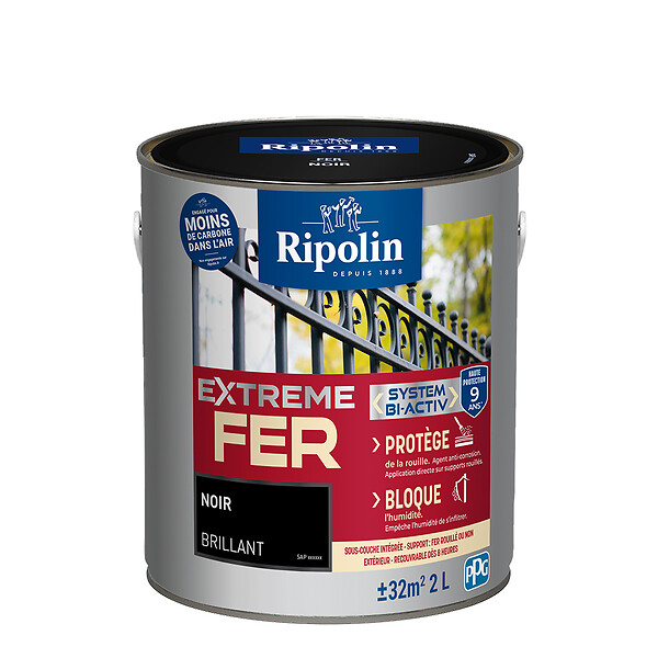 RIPOLIN - Ripolin ext fer bril noir 2l - large